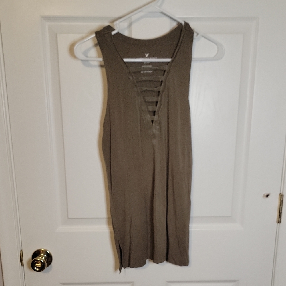 American Eagle Outfitters XS Olive Green Top